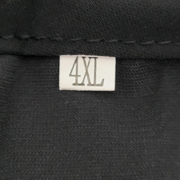 Black Kurta with Orange Detail Size 4X NWOT - Picture 4 of 7